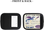 2 Pack Luggage Handle Wrap with Travel Tags - Non-Slip Protective Cover Soft Handle Grips Covers for Suitcase(Fly Dragon)