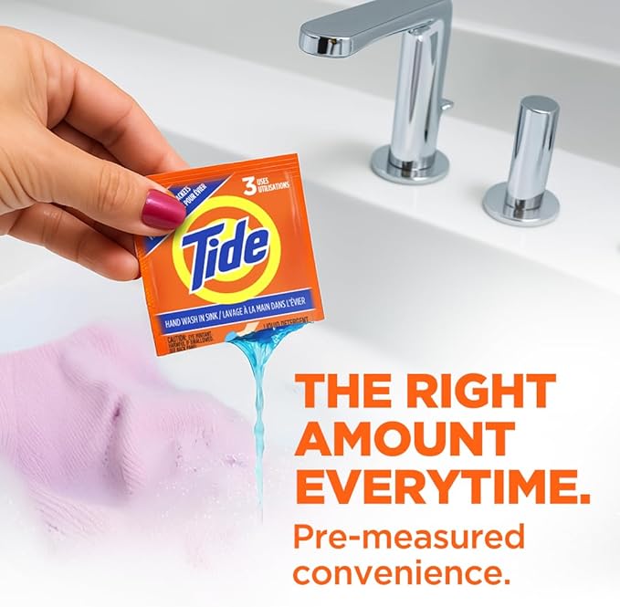 Tide Sink Pack Liquid Laundry Detergent, 0.51 oz, Pack of 12