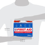 Be Smart Get Prepared 110 pc First Aid Kit (4 Pack): Clean, Treat, Protect Minor Cuts, Home, Office, Car, School, Business, Travel, Emergency, Outdoor, Camping & Sports (Packaging May Vary)