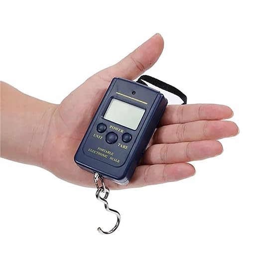Luggage Weight Scale, 5pcs Electronic LCD Display Digital Scale with Hanging Hook Without Backlight Mini Handheld Scale Portable,for Travel