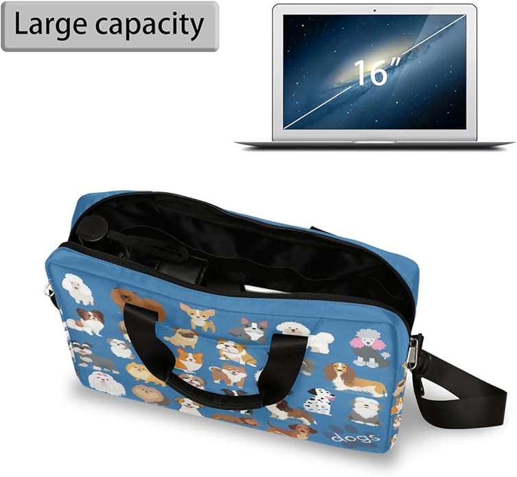 Cute Laptop Shoulder Bag for Women Men, Computer Laptop Bag Laptop Sleeve Case Laptop Satchel Briefcase Carrying Bag QA-1