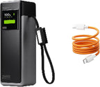 sharge MagLoop USB C Cable 3.3FT& HyperTower Power Bank Bundle