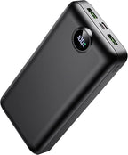 Portable Charger Power Bank 50000mAh 22.5W Fast Charging USB C Battery Bank External Battery Pack Digital Display Phone Charger with 3 Output & 2 Input for iPhone 17/16/15/14/13/12, Samsung etc Black