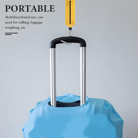 LIFKOME 2pcs Mechanical Hanging Weight Scale with Spring Balance 100kg Portable Handheld Hook Scale for Luggage, Fishing, Farming and Kitchen Use