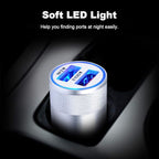 Fast Car Charger, Quick Charging 5.4A/30W Phone USB Car Charger Adapter Rapid Plug 2 Port Cigarette Lighter Charger Flush Compatible Samsung Galaxy S23 S22 S21 S20 Ultra S10e S10 S9 S8 Note, iPhone