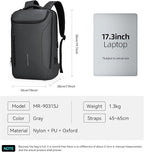 MARK RYDEN Business Backpack for Men, Waterproof High Tech Backpack with Sport Car Shape Design and USB Charging Port, Travel Laptop Backpack Fits 17.3 Inch Notebook