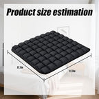 Inflatable Seat Cushion for Air Travel,16x16 Inch 3D Air Cell Pillow for Long Flights, Office, Car & Wheelchair, Portable Ergonomic Support