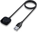 Maledan Charger Cable Compatible with Fitbit Sense/Fitbit Versa 4 Charger, Durable Replacement USB Charging Dock Stand Station Accessories for Fitbit Versa 4/Versa 3/Sense/Sense 2 Smartwatch Women Men