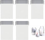 25 Pack Travel Shoe Bags, 15.7" x 11.8" Frosted Transparent Travel Shoe Pouch, Waterproof Portable Drawstring Travel Shoe Bag Organizer, Essential for Travel, Storage for Miscellaneous Items