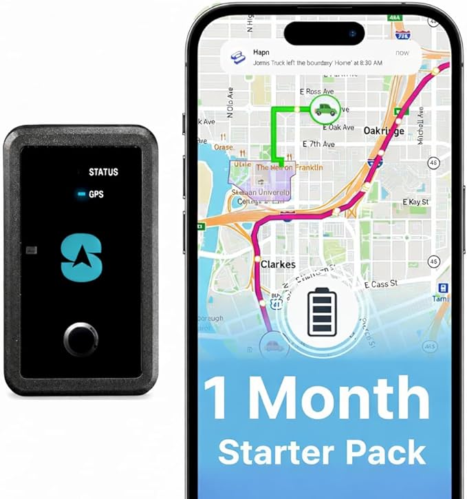 Spy Tec Atlas XL GPS Tracker | 12-Month Battery for Long-Term Tracking, Hidden Weatherproof GPS Tracker for Vehicles, Cars, Trailers, RV, Boats | Asset Tracking | Starter Kit with 1st Month Included