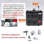 Yinleader 1500W 110V to 220V or 220V/230V/240V to 110V/120V Power Converter Step Up/Down Voltage Transformer Converter for Use 220V Overseas Appliances