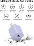 Fast Charger for Apple Watch Charger, Magnetic iWatch Charger to USB A Cable 3.3FT with USB A Wall Plug Adapter for Apple iWatch Series Ultra/10/9/8/7/6/SE/5/4/3/2 (Purple)