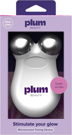 Plum Beauty Microcurrent Toning Device – Skin Tightening & Face Contour Massager, Self-Care Gifts for Women