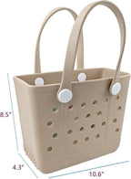 Lightweight Extra large Rubber Beach Bag Small mini Tote Bag for Gym Waterproof medium Open Handbag for Pool Sports
