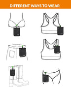 Boxiki Travel BRA WALLET - Hidden Money Pouch with Adjustable Elastic Strap - Perfect Secret Pocket Protect Your Credit Cards Cash Valuables