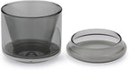 Normcore Pour Over Coffee Maker 2.0 (320ml / 10.8oz) – Double Wall Borosilicate Glass Coffee Dripper, Portable with EVA Case, Fits 185 Wave Filter, Manual Pour Over Coffee Brewer, Smoke Grey