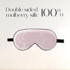 ZIMASILK 100% Mulberry Silk Sleep Mask with Adjustable Strap, Super-Smooth Soft Natural Silk Eye Mask for Sleep, Multiple Color Options (Pink)