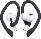 Ear Hooks 2 Pairs for AirPods Pro 2 & 1, AirPods 4 & 3, Anti-Slip Comfortable Fit, Ergonomic Design, Accessories (Medium, Black)