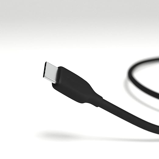 Amazon Basics USB-C to USB-A 2.0 Fast Charging Cable, 480Mbps Data Transfer Speed, USB-IF Certified, Durable, for Apple iPhone 16/15, iPad, Samsung Galaxy, Tablets, Laptops, 3 Foot, Black