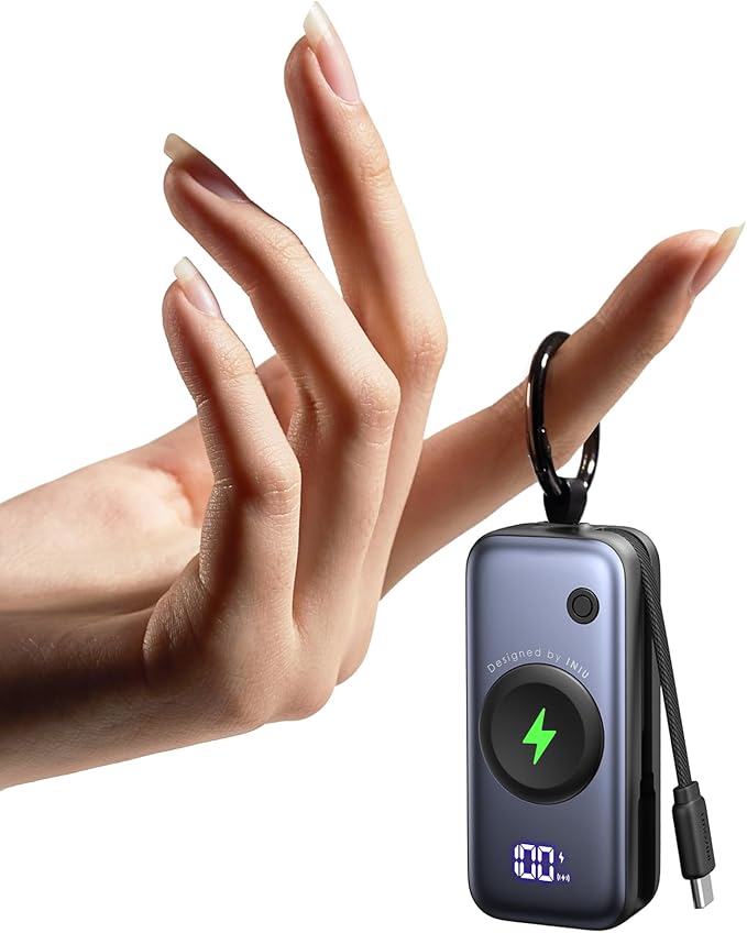INIU Pocket Size 5000mAh 20W PD Fast Charging Power Bank & 2-Pack 30W PD Fast Charging, [USB-C + USB-A] Wall Charger Combo