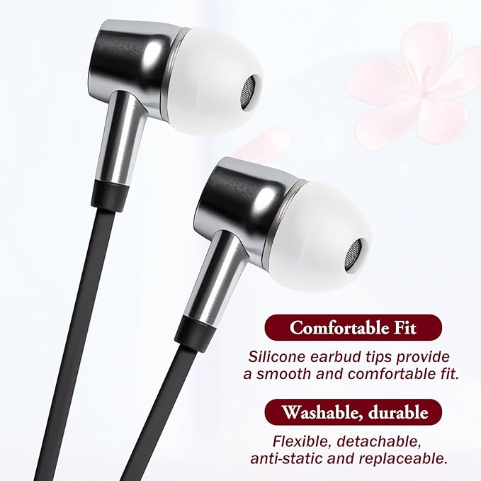 15 Pairs Silicone Ear Bud Replacement Pieces Earbuds Ear Tips Replacement Ear Bud Covers S/M/L Sizes Ear Gels Soft Earphones Earbuds White Ear Cushion Ear Bud Tips Replacement Kit
