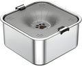 No Spill Dog Water Bowl 3L/101oz Stainless Steel Slow Drinking Water Bowls with Floating Disk, Anti-Splash Spill Proof Dog Dispenser for Messy Drinkers, Home & Travel Use (Gray)