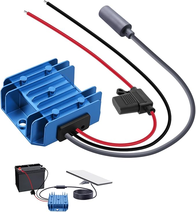 Starlink Mini 12V Converter Adapter, DC Power Cord Converter for Starlink Mini Power Supply, Step Up 12V to 30V 3.5A Conversion Kit, IP68 Waterproof Booster with DC Female Plug for Truck RVs, Blue