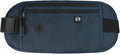 FuninCrea Waterproof Hidden Money Belt for Travel, Anti-Theft Belt Bag with RFID Blocking Function Adjustable Slim Waist Bag with 2 Zipper Pockets and 1 Back Pocket for Men and Women (Style l, Blue)