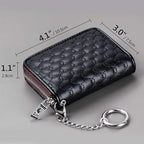 FurArt Zipper Wallet Women, RFID Blocking Credit Card Wallet, Business Card Holder, Compact Size KeyChain Wallet
