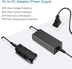 SHNITPWR 12V Power Supply 5A 60W AC to DC Converter Adapter 100~240V to 12 Volt 5 Amp Transformer LED Driver 5.5x2.5mm Plug for 5050 3528 LED Strip Light 3D Printer CCTV Camera LCD Monitor, Pack of 2