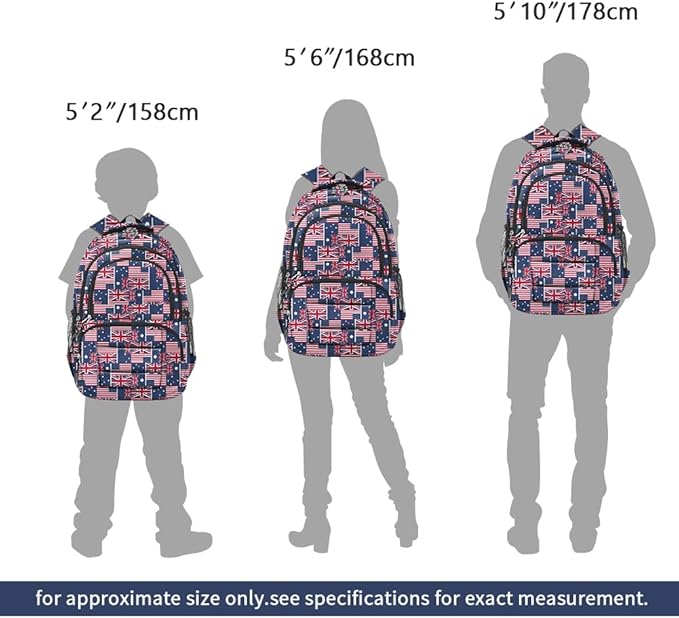 rickyh style School Backpack Travel Bag for Men & Women Lightweight College Back Pack with Laptop Compartmen