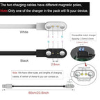 Fit Cloud Pro Smart Watch Charger, 2-Pack(Mdodel A+Model B, Only One Fit) Charging Cable Magnetic USB Charging Cord for FitCloud Pro app Smartwatches(Charging Port spacing 2.8mm)