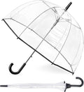 RONIARE Clear Bubble Umbrellas for Rain Large Windproof Dome Umbrella for Weddings,Prom, Graduation and Outdoor Events for Men and Women
