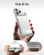 iWALK Magsafe Portable Charger 5,000mAh, Ultra-Slim Magnetic Wireless Power Bank with LED Display, PD 20W USB-C Fast Charging Battery Pack, Compatible with iPhone 17/17 Pro/16/15/14/13 Series, White