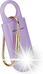 130dB Personal Safety Alarm Ultra Bright Strobe Light Loud Sound Keychain Siren with Carabiner for Women, School Children, Night Runners. Hiking Alarm Bear Deterrent. SOS Emergency Alerts. Purple