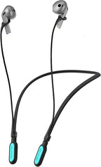 HALLJOY for Galaxy Buds 4/4 Pro/Buds 3/3 Pro Strap Neckband, Anti-Lost Accessories, Support Volume Control, Ergonomic Design, Fit Airpods Pro 3/2/1, Airpods 4, 3, 2, 1, Black Band/LightBlue Tip