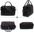 ESVAN Travel Tote Duffel Gym Bag,Weekender Overnight Carry-on Tote Crossbody Bag with Wet Pocket and Trolley Sleeve Upgraded