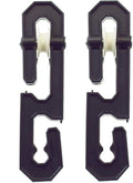 Plastic Aluminum Clothesline Separator Spreader Pulley for Long Clothesline and Heavy Loads (2, Black)