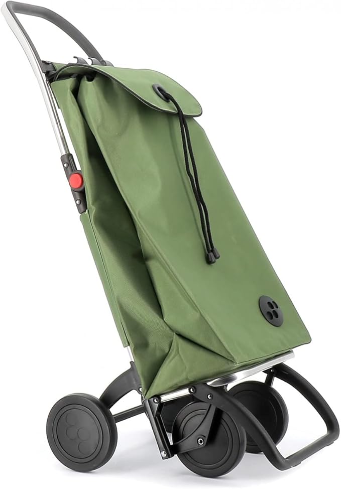 Rolser I-Max MF 4 Wheel Foldable Shopping Trolley - Kaki
