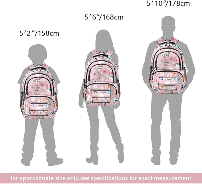 rickyh style School Backpack Travel Bag for Men & Women Lightweight College Back Pack with Laptop Compartmen