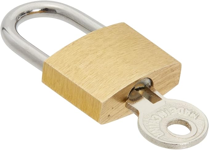 Juvale Luggage Locks with Keys - Mini Lock for Diaries & Jewelry Boxes - Travel Security for Suitcases & Bags - 12 Pack, 0.7 x 1.2 x 0.25 in, Gold & Silver
