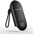 TECKNET Personal Safety Alarm, Rechargeable Personal Alarms for Women, 130dB Self Defense Keychain Alarm with Extra Loud Siren & Strobe Light , Gift for Women, College Girls, Teenagers, Seniors(Black)