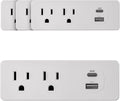 Energizer 4 Packs of 4 Device Fast Charging Multi Plug Wall Outlet Extender (2) AC Power Outlets (1) 20W PD Type C Port (1) 18W USB A Port Power Strip Expander Outlet Splitter Plug in Adapter