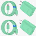 USB C Android Charger Fast Charging Cord, Super Fast Phone Chargers 6.6FT C to C Type Cable with 25W USBC Wall Block for Samsung Galaxy S26 S25 S24 Ultra Plus/S23/S22/S21/S20/Note 20/10, Green
