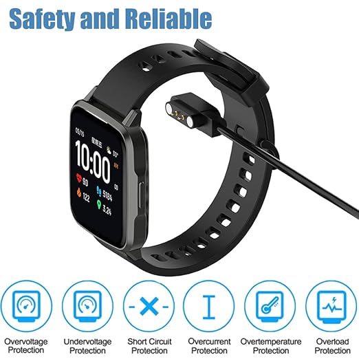 VeryFit Smartwatch Charger, Magnetic Charging Cable for SKG V7/V7 Pro/R8, ID205L, TOZO S2 S3, Umidigi Uwatch 3S 3 2S 2 / Urun/Uruns/Ufit, IDW26 /25/23/21/19/17/16 / 15/13 Smart Watch