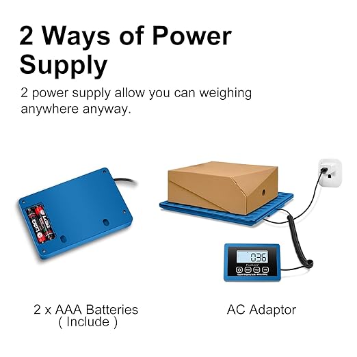 Fuzion Shipping Scale, 440LBs x 10g Postal Scale, Durable Alloy Steel Platform, Heavy Duty Scale for Packages, Postage, Luggage