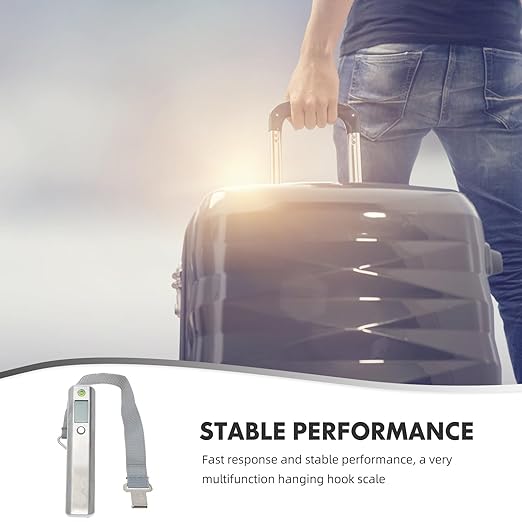 Digital Luggage Weight Scale with Tape Measure Portable Electronic Travel Luggage Scale for Suitcase Weighing to 50kg for Travel and Shipping