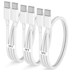 LOFPYE 3-Pack 1FT 60W USB C to USB C Cable, Type C Fast Charging Cable for iPhone Air 17 16e 16 15 Pro Plus Pro Max，for Galaxy S25/S24, for iPad Pro/Air/mini, for MacBook Pro/Air and More
