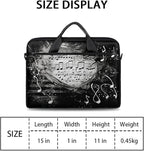 Laptop Shoulder Bag for Women Men, Waterproof Computer Case Messenger Bag Briefcase for Business Office Travel