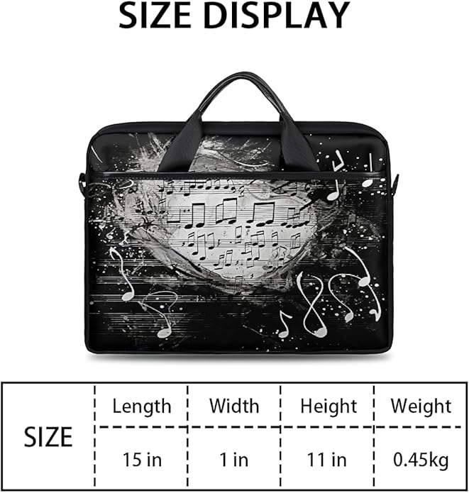 Laptop Shoulder Bag for Women Men, Waterproof Computer Case Messenger Bag Briefcase for Business Office Travel
